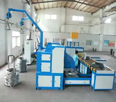Automatic steel wire winding and binding machine