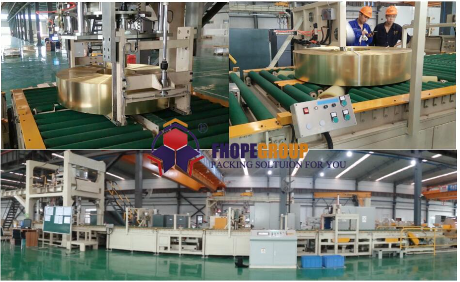 Copper coil packing line