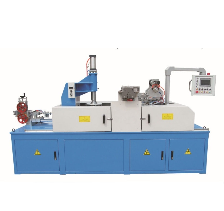 Automatic cable coiling and wrapping machine