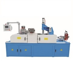 Automatic cable winding and wrapping machine--horizontal